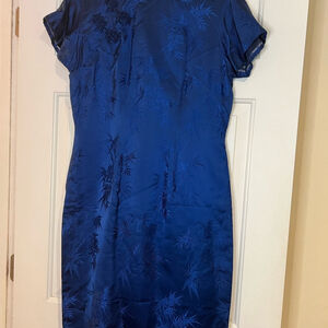 Royal Blue Cheongsam Elegant - Vintage?